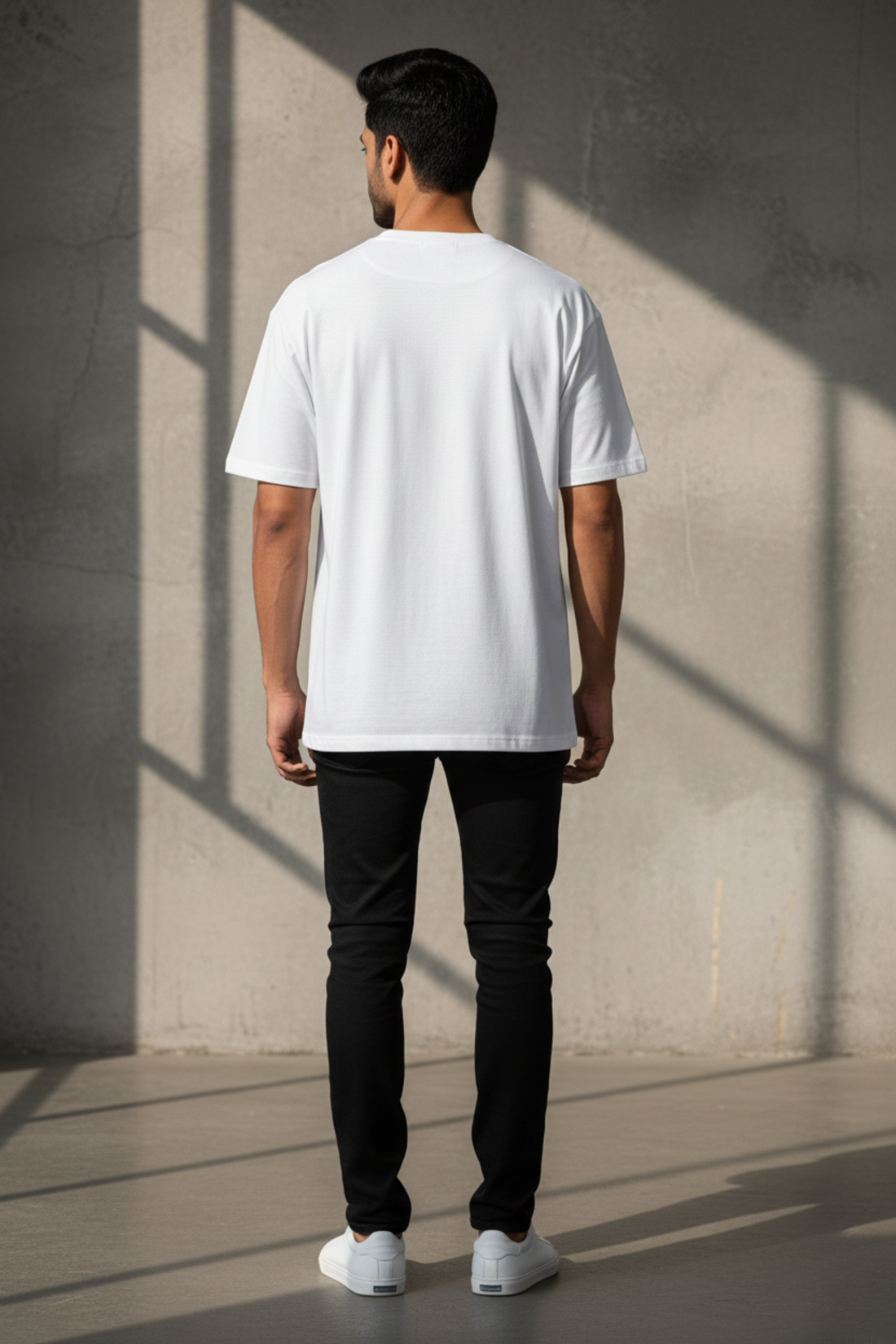 25 Din Mei Paisa Double: Oversized Premium T-shirt | White