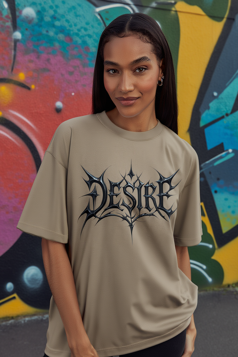 Desire: Oversized T-shirt | Taupe