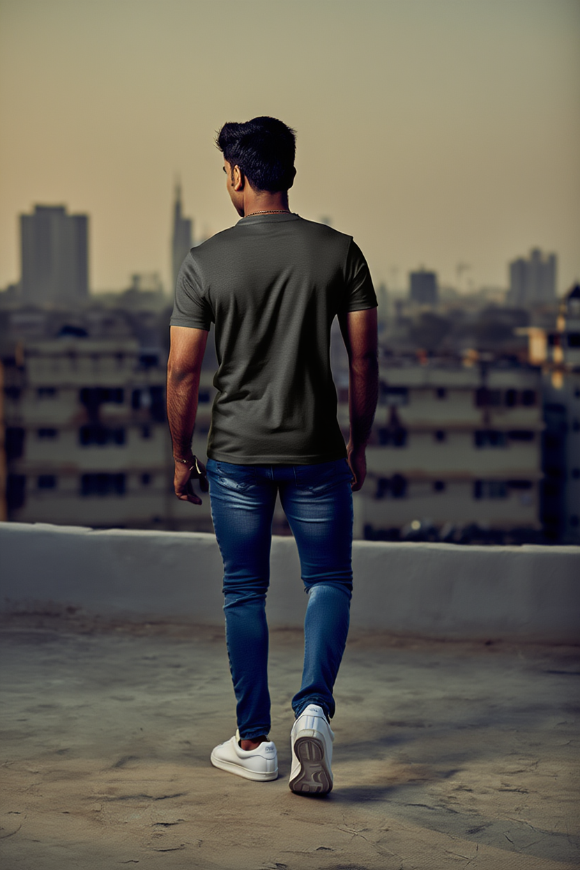 Apna Time Aaega: Regular T-shirt | Asphalt