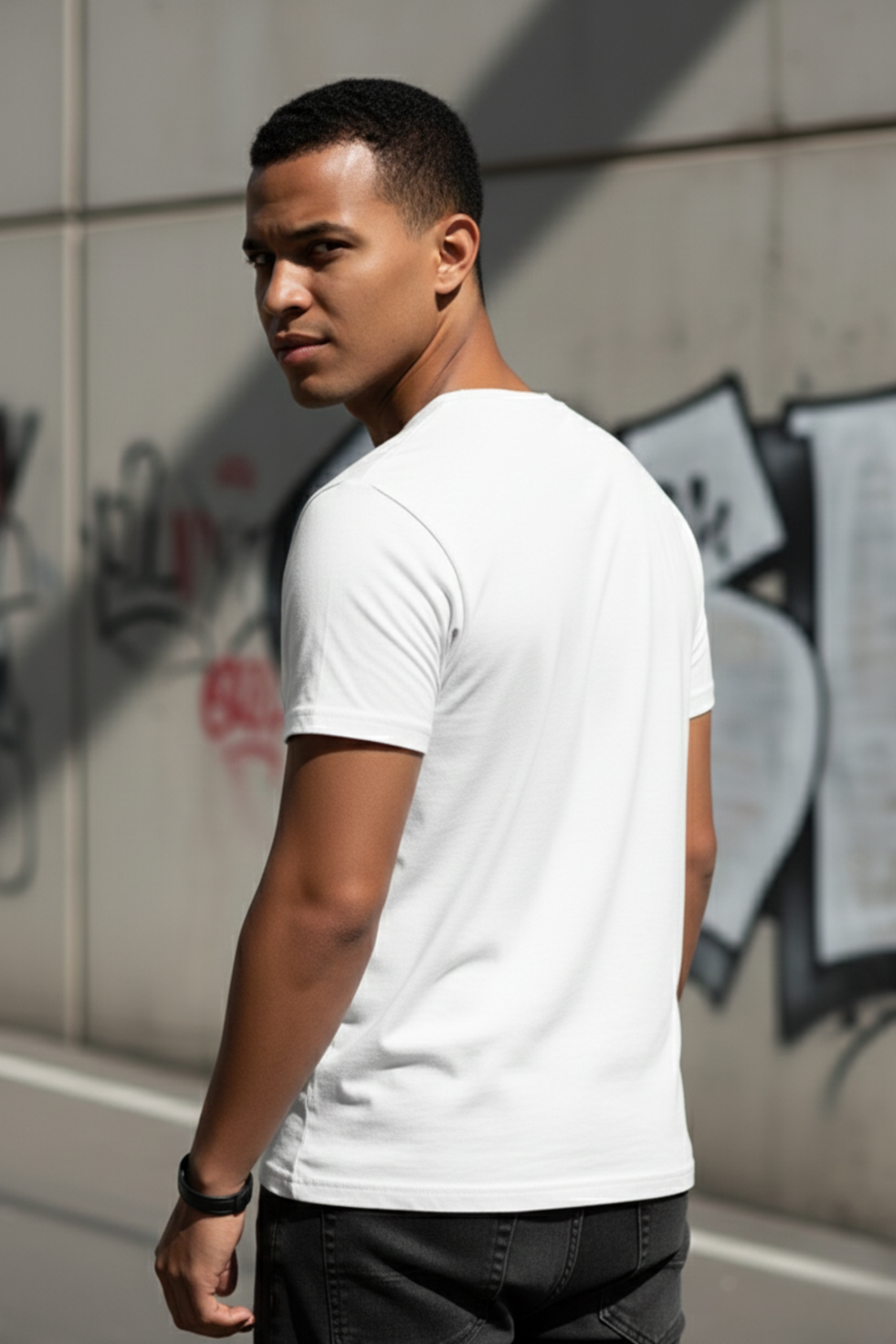 Courage, the cowardly dog: Organic T-shirt | White