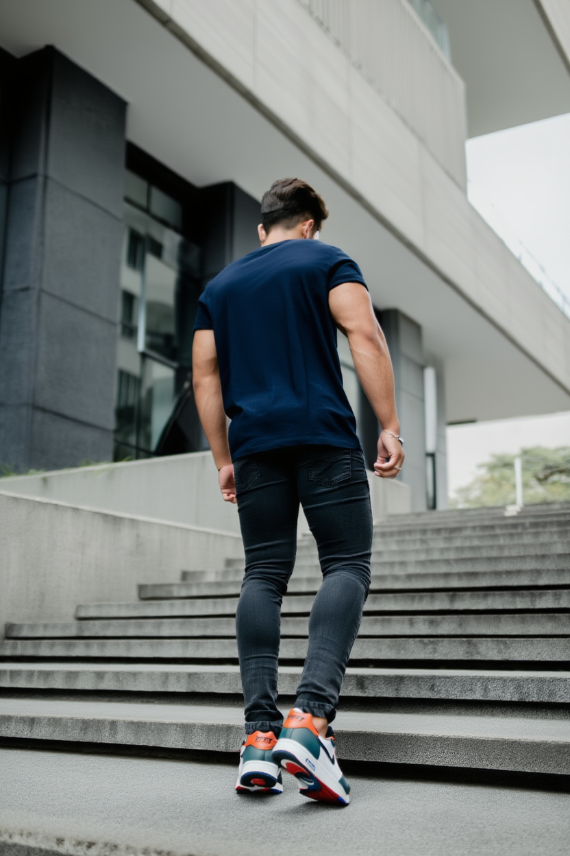 Udhaari: Regular T-shirt | Navy Blue