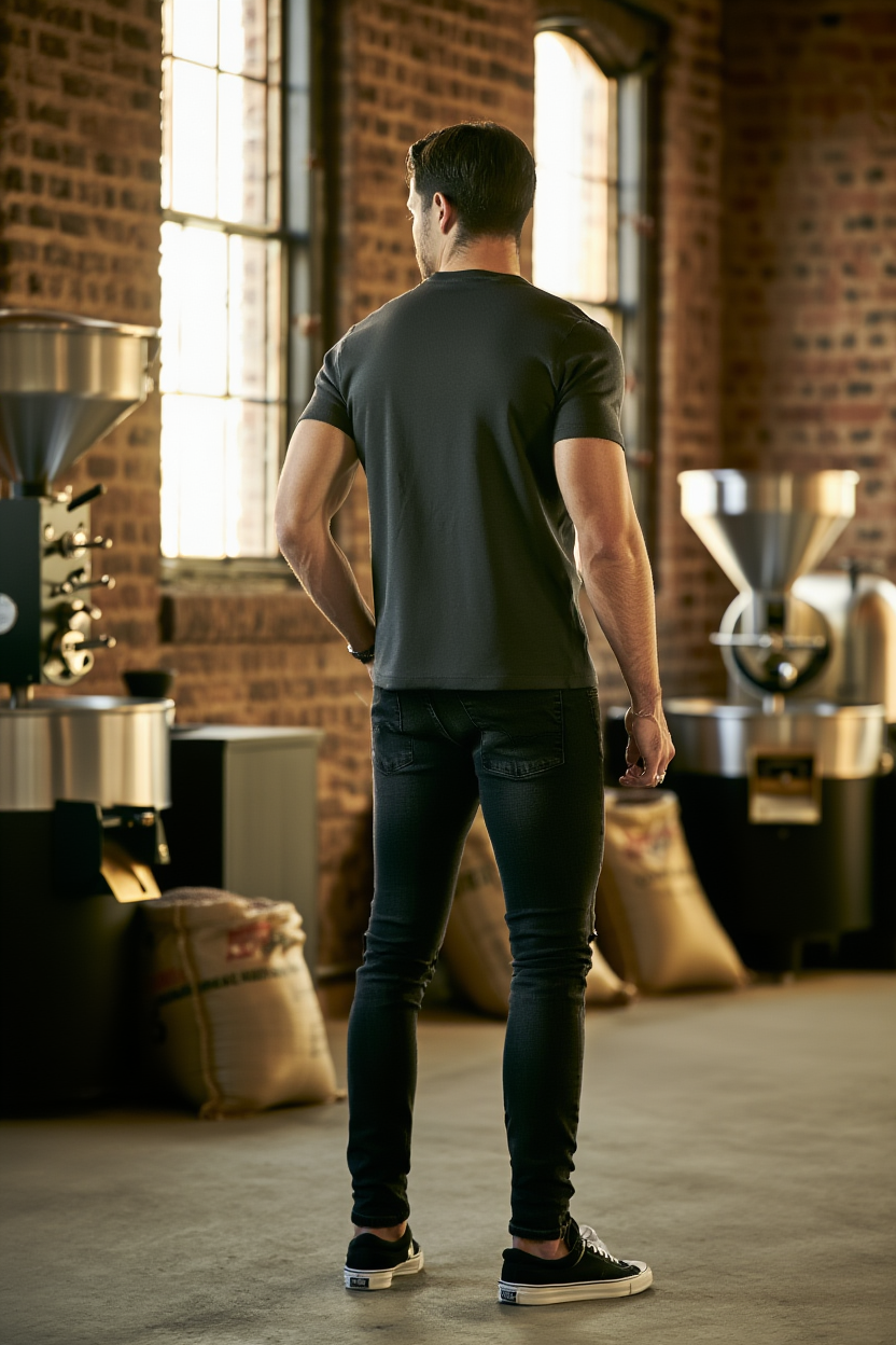 Coffee Addict: Regular T-shirt | Asphalt