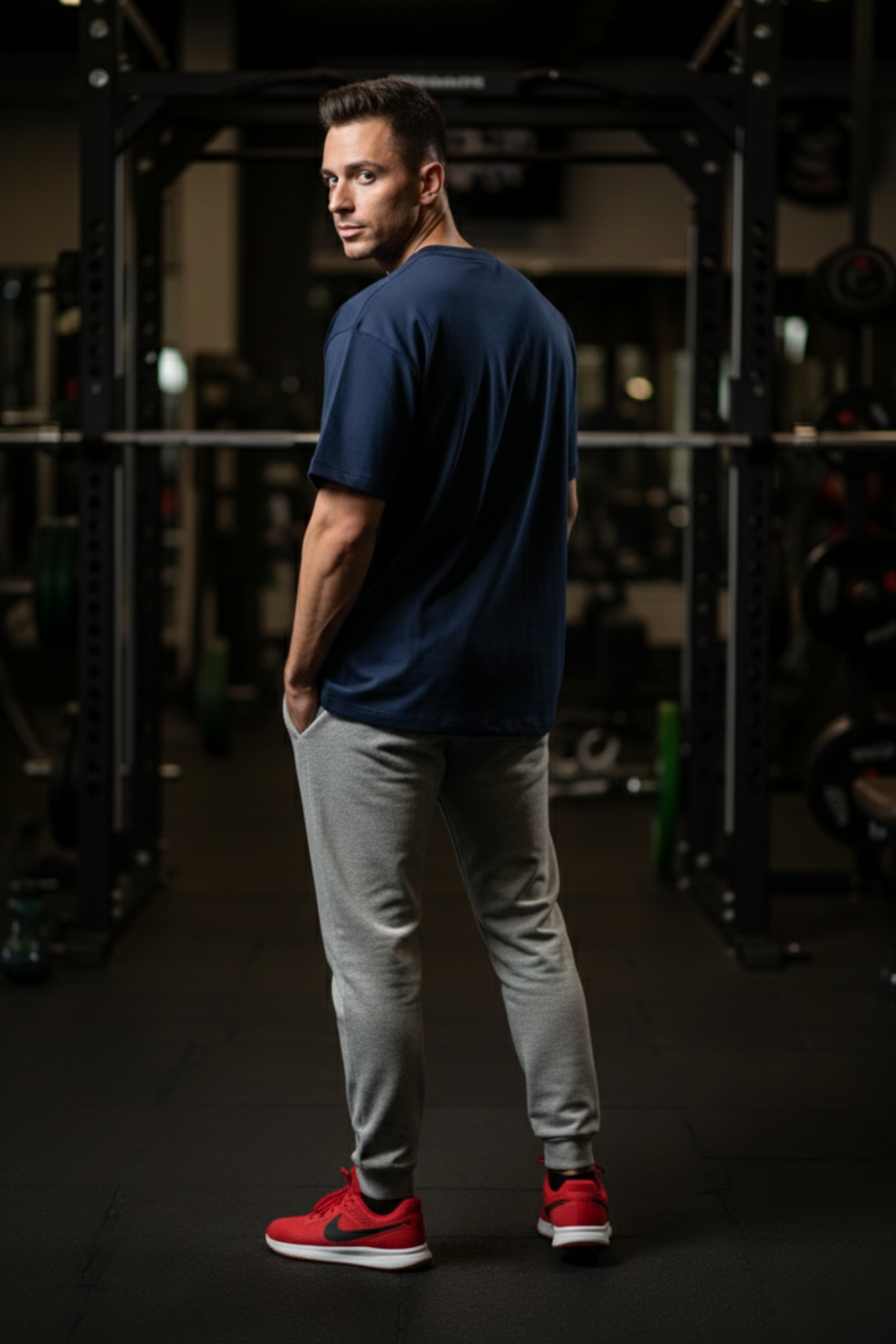 Gymadaari: Oversized T-shirt | Midnight blue