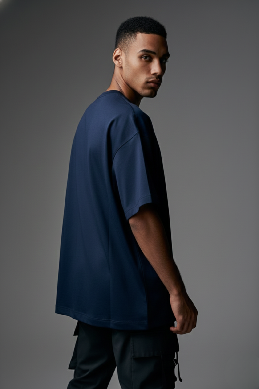 Hope: Oversized T-shirt | Midnight blue