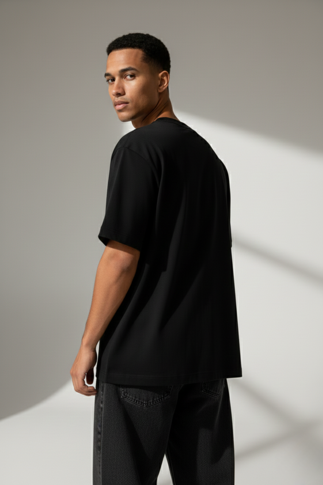 Angel(Sword): Oversized Premium T-shirt | Black